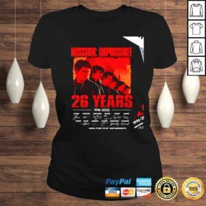 ClassicLadies Mission Impossible 26 years 1996 2022 signatures thank you for the memories shirt