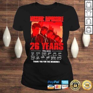 ClassicLadies Mission Impossible 26 years 19962022 signatures shirt