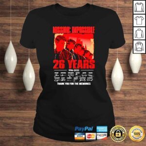 ClassicLadies Mission Impossible 26 years thank you for the memories signatures shirt