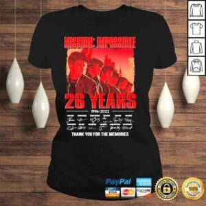 ClassicLadies Mission impossible 26 years 1996 2022 thank you for the memories shirt