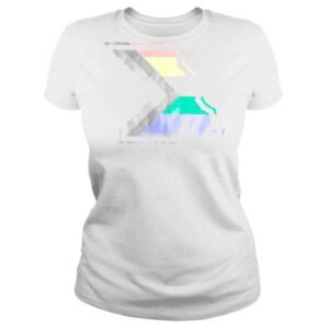 ClassicLadies Missouri Outline Progress Pride Flag Shirt