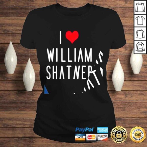 Mr Fancy Pants I love William Shatner shirt - Image 3