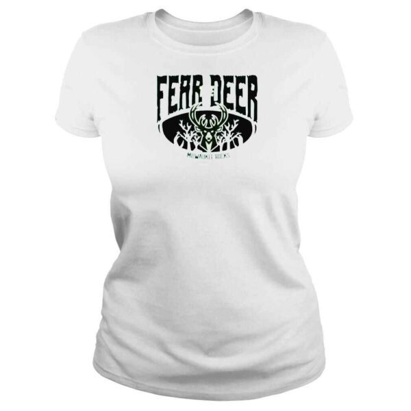 NBA Milwaukee Bucks Basketball Fear The Deer Shirt - Image 3