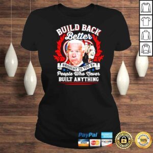 ClassicLadies Never Built Anything Tshirt