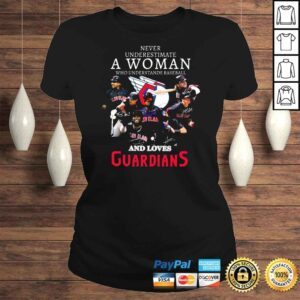 ClassicLadies Never underestimate a Woman who understands baseball and loves Cleveland Guardians 2022 signatures shirt