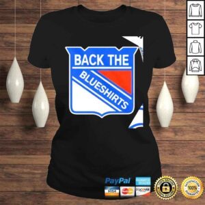 ClassicLadies New York Rangers back the Blueshirts logo shirt