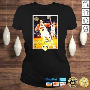 ClassicLadies Nikola Jokic Denver Nuggets BackToBack MVP Plaque signature shirt