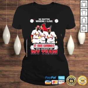 ClassicLadies No Matter Where I Live St Louis Cardinals Will Always Be My Team Shirt