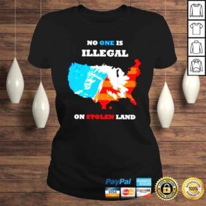 ClassicLadies No one is illegal on stolen land shirt