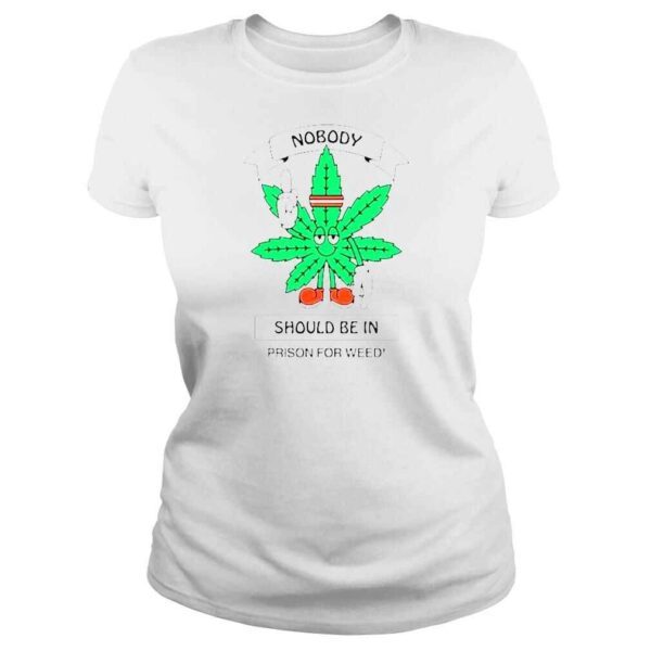 Nobody should be in prison for weed cannabis equity shirt - Image 3