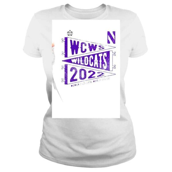 Northwestern Wildcats WCWS Wildcats 2022 Womens College World Series shirt - Image 3