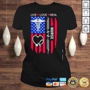 ClassicLadies Nurse graduation nurse week nursing school nurse us flag shirt