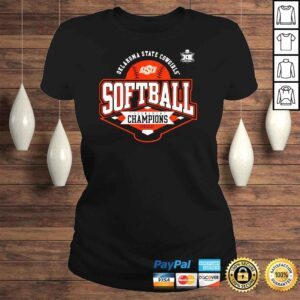 ClassicLadies Oklahoma State Cowgirls 022 Big 12 Softball Conference Tournament Champions shirt