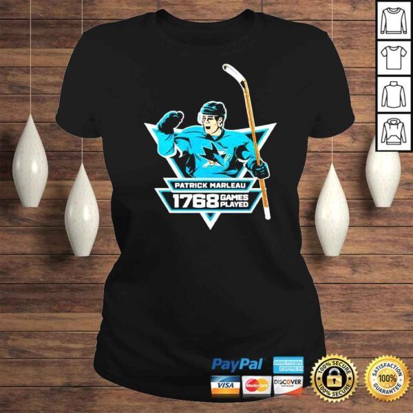 Patrick Marleau 1768 games played shirt - Image 3