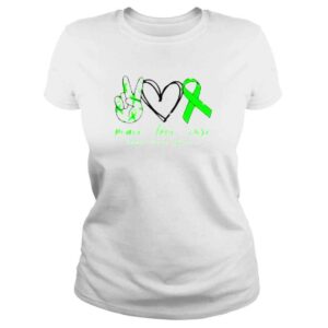 ClassicLadies Peace love cure Bipolar Disorder Awareness shirt