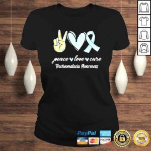 ClassicLadies Peace love cure tracheomalacia awareness shirt