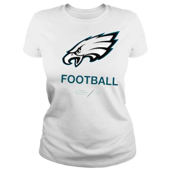 Philadelphia eagles infographic NFL shirt - Image 3