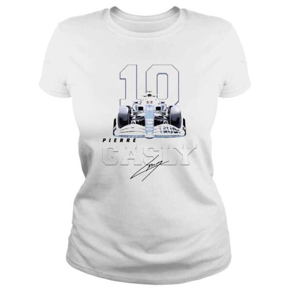 Pierre Gasly Formula One F1 Alpha Tauri Racing siganture shirt - Image 3