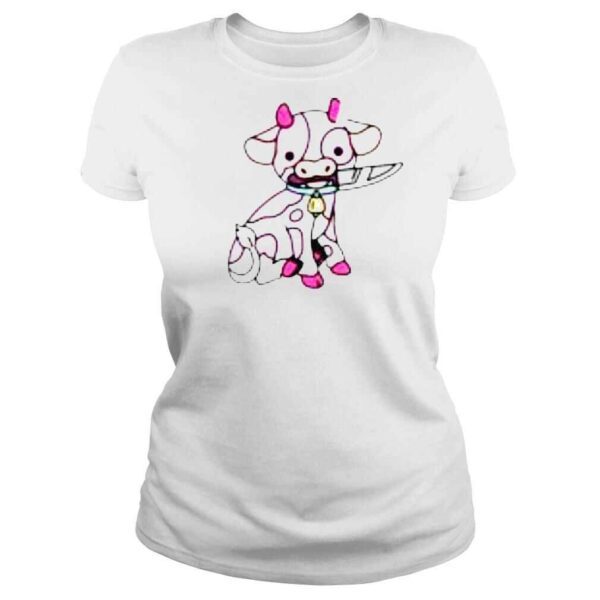 Pink Cow Knife shirt - Image 3