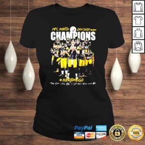 ClassicLadies Pittsburgh Steelers Afc North Division Champions Here We Go Signature shirt