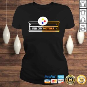 ClassicLadies Pittsburgh Steelers Nike Essential Local Phrase Steel City Football shirt