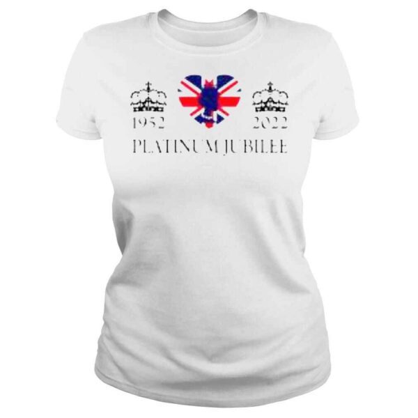 Platinum Jubilee 1952 – 2022 Celebration British Monarch Queen Elizabeth II Union Jack Royal Crown shirt - Image 3