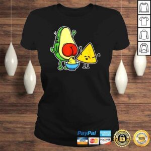 ClassicLadies Pooping Avocado Tortilla Chip Guacamole Poop Turd Vegan Shirt