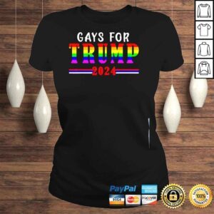 ClassicLadies Pride month gays for Trump 2024 election vote pround lgbtq shirt