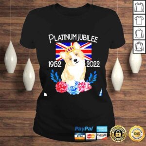 ClassicLadies Queen Elizabeths Platinum Jubilee Party Outfit 19522022 Union Jack Flag Corgi shirt