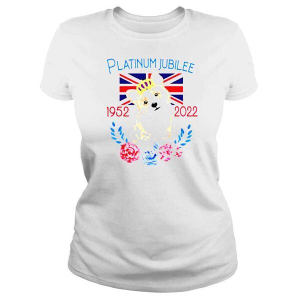 Queen corgi platinum jubilee 1952 2022 shirt - Image 3