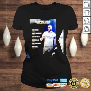 ClassicLadies Real Madrid Champions League 2021 2022 Top Scorers Karim Benzema Top 1 15 goals poster shirt