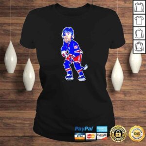 ClassicLadies Ryan Lindgren New York Rangers RL Black Eye shirt