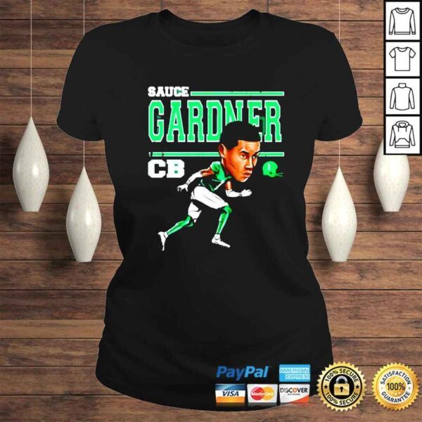 Sauce Gardner New York Jets Cartoon shirt - Image 3