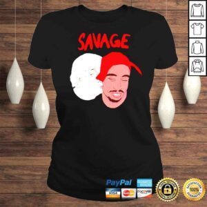 ClassicLadies Savage Albert Einstein and Tupac Shakur shirt