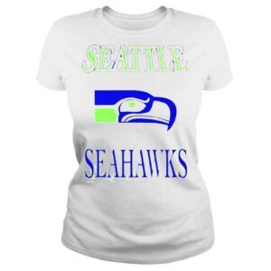 ClassicLadies Seattle Seahawks 1970s Vintage NFL Crewneck Sweat shirt