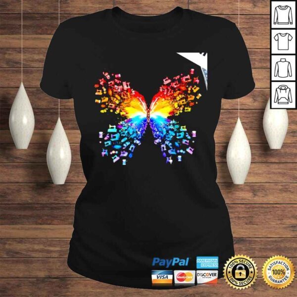 Sewing machine Butterfly colorful shirt - Image 3