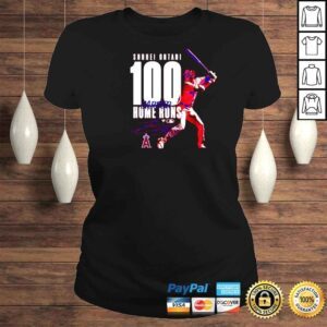 ClassicLadies Shohei Ohtani Los Angeles Angels 100th Career Home Run shirt