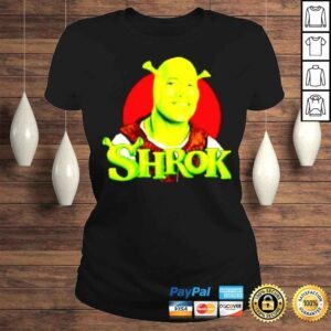 ClassicLadies Shork The Rocl Dwayne Johnson Shrek Salope shirt