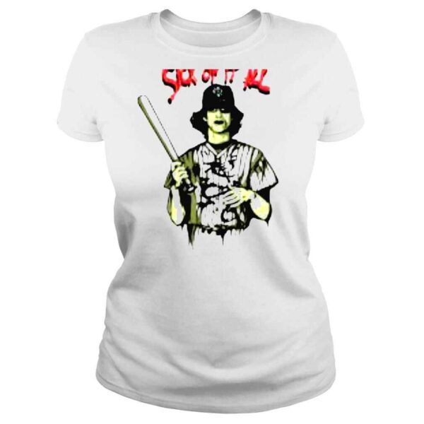 Sick of it all Monster baseball shirt - Image 3