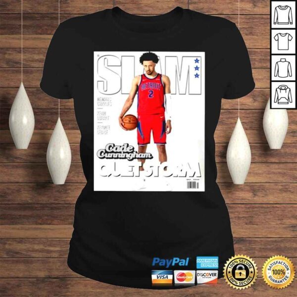 Slam Goods Cade Cunningham Slam Cover Tee Shirt - Image 3