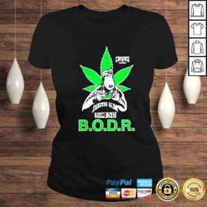 ClassicLadies Snoop Dogg Bodr Crooks Green Weed shirt