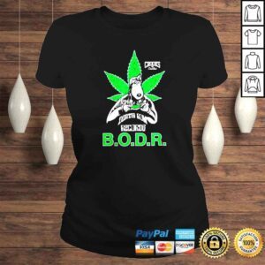 ClassicLadies Snoop Dogg Bodr X Crooks Green Weed shirt