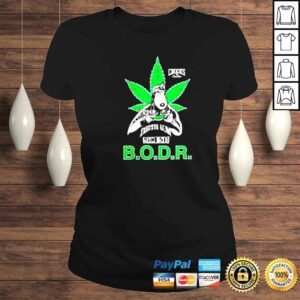 ClassicLadies Snoop Dogg Bodr and Crooks Green Weed shirt