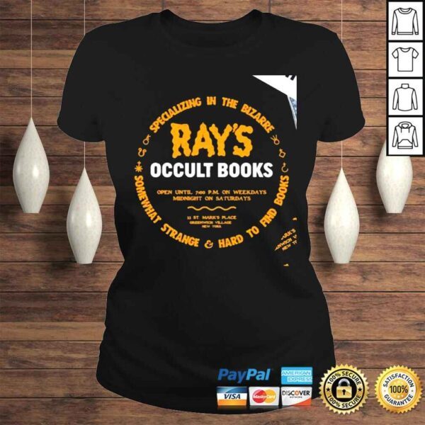 Specializing in the Bizarre somewhat strange hard to find books Rays Occult Books shirt - Image 3