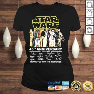 ClassicLadies Star War 45th Anniversary Thank You For The Memories Shirt