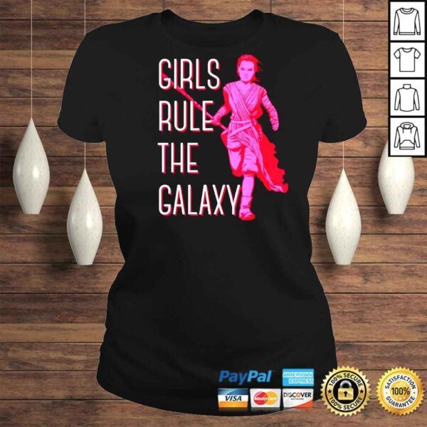 Star Wars Episode 7 Rey Girls Rule The Galaxy Shirt - Image 3