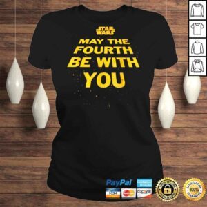 ClassicLadies Star Wars May The Fourth Be With You Tilted Logo Poster T Shirt