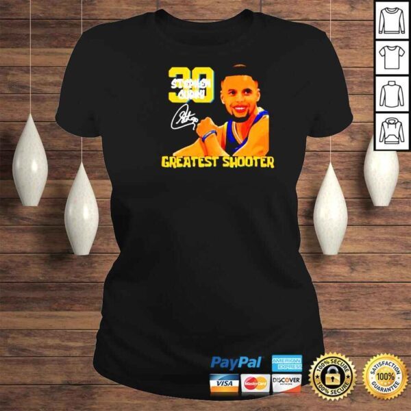 Stephen Curry 30 greatest shooter signature basketball shirt - Image 3