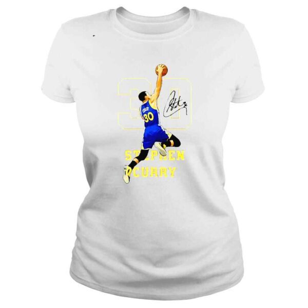 Stephen Curry Golden State Warriors Basketball signature Shirt - Image 3