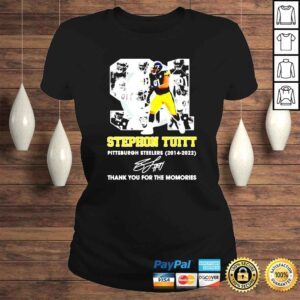 ClassicLadies Stephon Tuitt Pittsburgh Steelers 20142022 thank you for the memories signature shirt